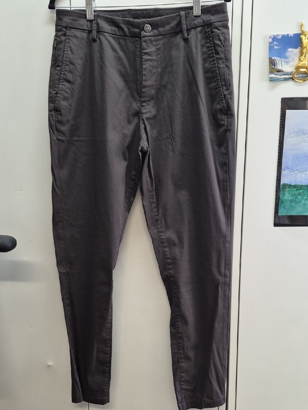 Lot Of Birddogs Men's Charcoal And Navy Blue Slim Chinos